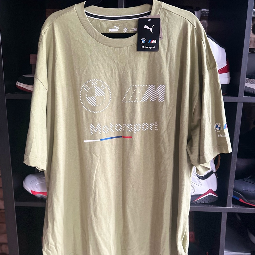 Puma Green Short Sleeve Tee Casual Shirt